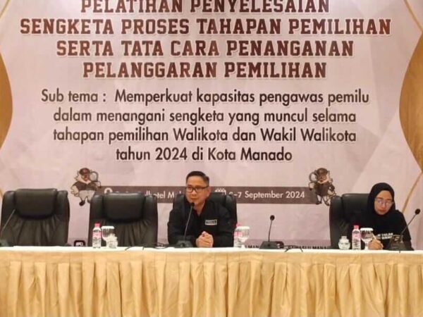 Bawaslu Manado Antisipasi Sengketa Pemilihan Pasca Pengumuman Tes Kesehatan